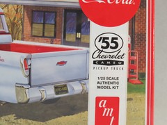 AMT COCA COLA 55 CHEVY CAMEO PICKUP TRUCK MODEL KIT plastic 1:25 Scale AMT1094