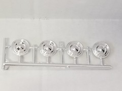 56 Chevy Del Ray HUBCAPS / WHEEL COVERS from Revell 1:25 Model Kit 1956 WHEELS