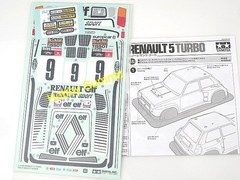Ltd Ed Tamiya 1/12 R/C RENAULT 5 TURBO Rally Car M-05 Ra Chassis Kit 84227