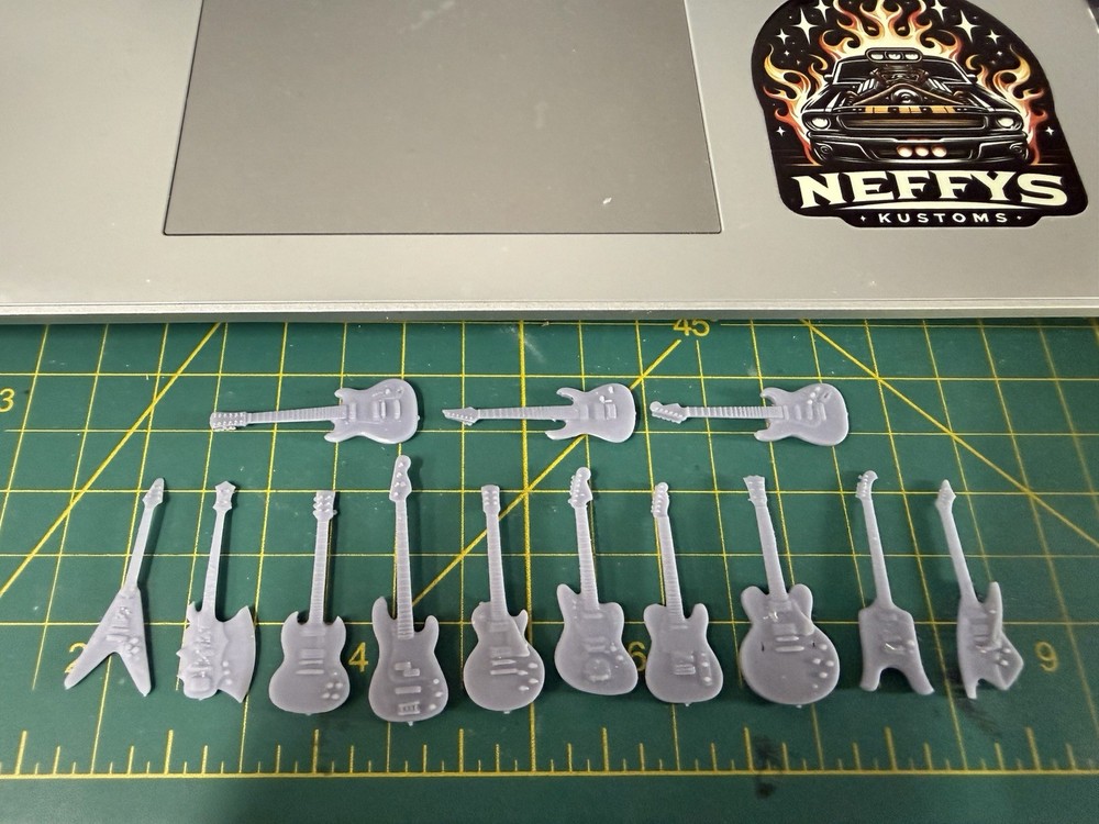 Neffy’s Jammerz 1/25 Scale 3D Printed Guitars