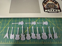 Neffy’s Jammerz 1/25 Scale 3D Printed Guitars