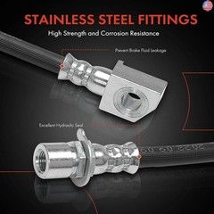 A-Premium Front Driver and Passenger Brake Hydraulic Hose Compatible with Ford