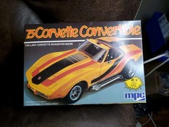 VINTAGE/NEW, MPC (1984) 1975 CORVETTE CONVERTIBLE, #6360-11EO, ERTL, USA