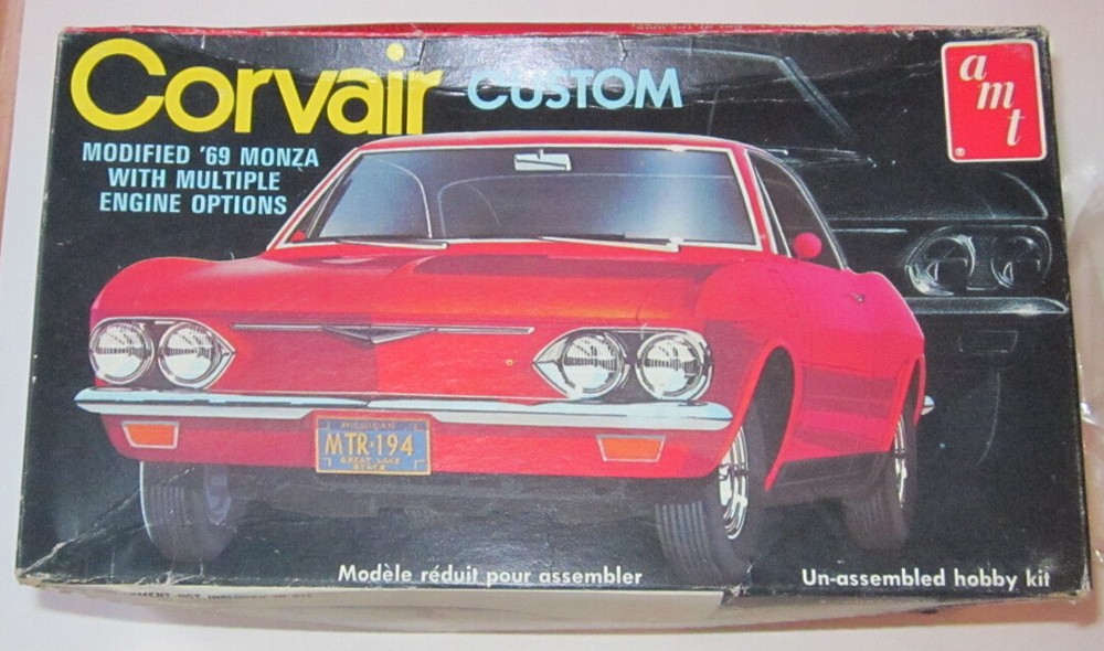 AMT 1969 Chevy Corvair Monza Custom ’70s Issue Kit #T159 Unbuilt in Box 69