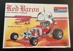 Vintage 1/24 MONOGRAM RED BARON with FOKKER TRIPLANE #6740 FACTORY SEALED 1994