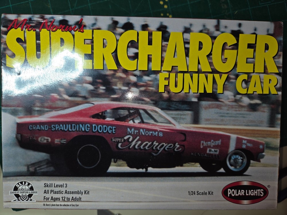 MR. NORM 1969 SUPERCHARGER FUNNY CAR BODY,GLASS,DECALS,TRIM