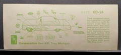 AMT | No. 6671 KD-24 | 1:25 Vintage Decals