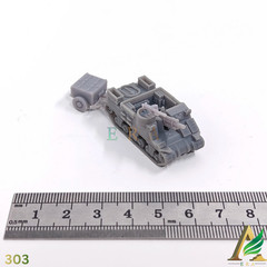 1/144 M7 Priest Howitzer + Ammo Trailer Resin Model Kit Unpainted WW2 US