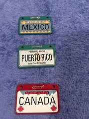 Matchbox Mini license plates Mexico Canada And Puerto Rico