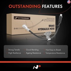 A-Premium Front Driver and Passenger Brake Hydraulic Hose Compatible with Ford