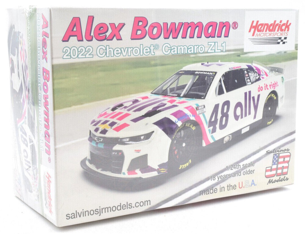 Salvino JR Models “Ally” Alex Bowman 2022 Camaro ZL1 Nascar 1/24 Car Kit