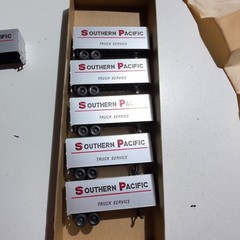 Athearn #1425 HO Scale 6 Southern Pacific Piggyback Trailers Boxed