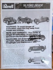 Revell 1/8 big deuce 3in1 Instruction Manual For Kit-2620 New