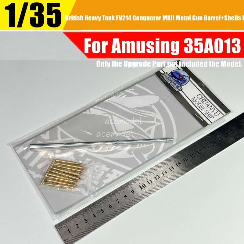 1/35 FV214 Conqueror MKII Tank Metal Gun Barrel+Shells for Amusing Hobby 35A013
