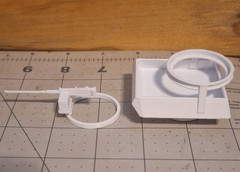 M20 Insert for M8 Greyhound American 6×6 Armored Car 3d Printed 1/32 Scale White