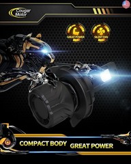 Cougar Motor H13 Bulbs, 9008 Fog Lights 6500K White Non-Polarity H13 Fog Bulb