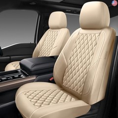 Premium Leather Car Seat Covers Front Pair,Universal Fit for