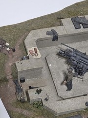 Verlinden 1/35 German Heavy FlaK Gun Emplacement Revetment Diorama Base WWII 239
