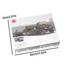 1/72 Russian KrAZ-260B Military Unassembled Model Traction Transport Truck Gift