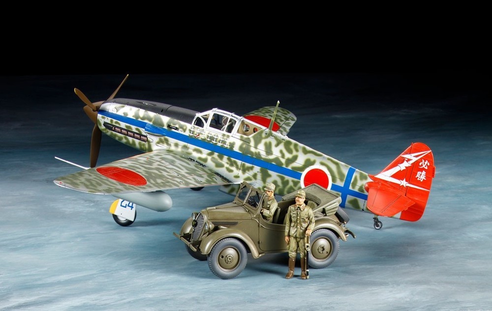 Kawasaki KI-61-ID Hien Tony With 4X4 Light Vehicle Kurogane.