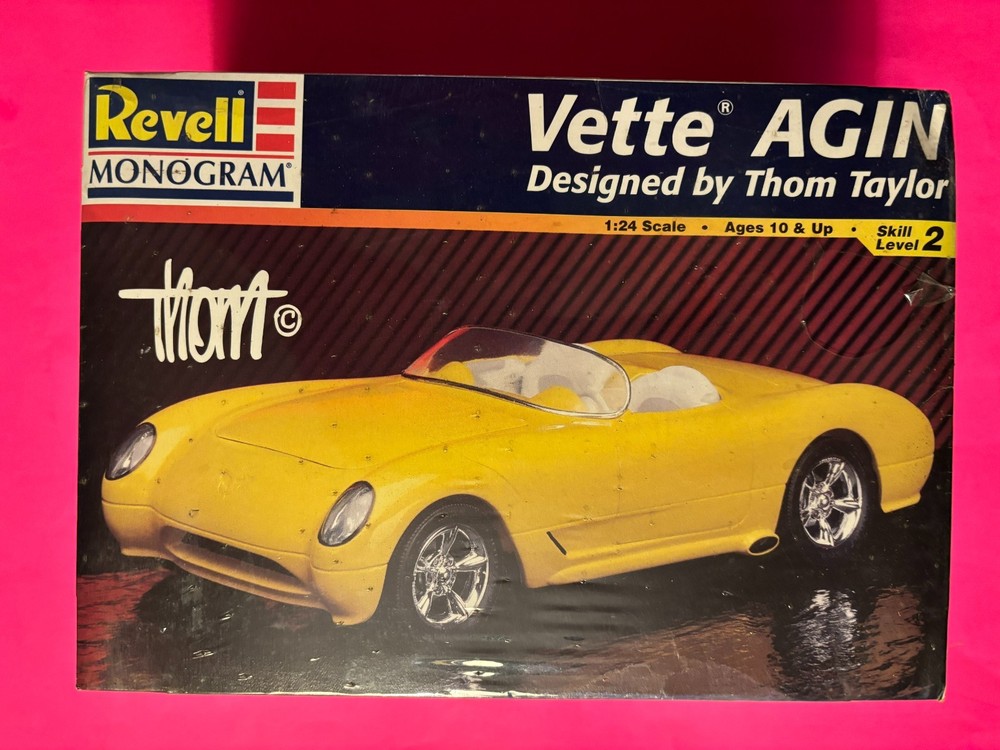 THOM TAYLOR VETTE AGIN CORVETTE SHOW ROD MODEL KIT REVELL 1/24 SCALE NEW SEALED!