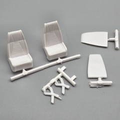 AMT 1/25 1971 71 Ford Mustang Mach 1 Parts Kitbash Interior Seats Seatbelts