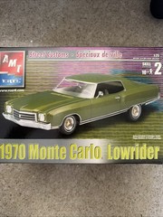 AMT Ertl 1970 Monte Carlo Lowrider Street Customs Model Kit Skill 2 Open Box