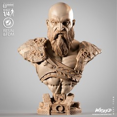 God of War Kratos Bust model kit unassembled unpainted see Description