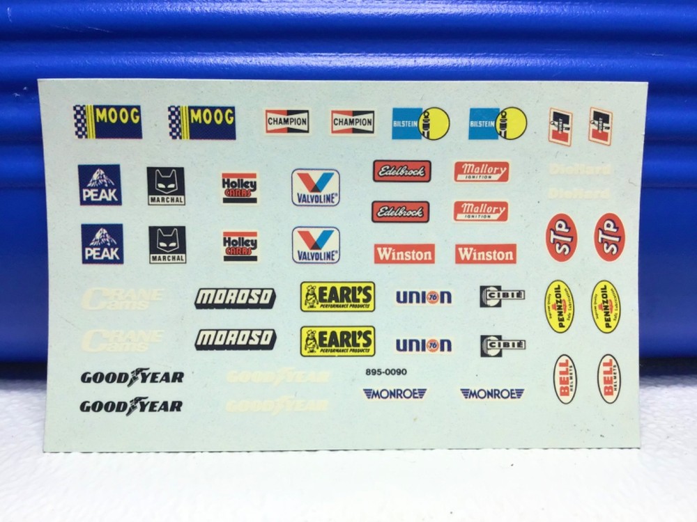 FORD CHEVY DODGE WILLYS HOT ROD GASSER MODEL DECAL ORIGINAL 1989 Sheet
