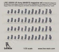 Live Resin 35009 1/35 US Army M4/M16 Magazine Set