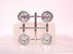 Hoppin Hydros 1/24 1/25 scale MCs CHROME Rims Wheels Tire Model Car LOWRIDER
