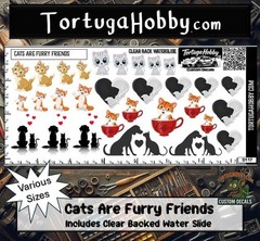 Cats Are Furry Friends – Waterslide Decals for Craft Projects