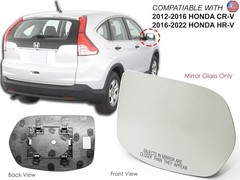 APA Replacement Exterior Door Mirror Glass Non-Heated fits 2012-2016 CR-V CRV