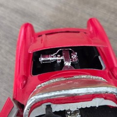 Maisto 1957 Chevrolet Corvette Red Fuel Injection Diecast Model Car 1/24 7in