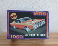 AMT 1969 Ford Torino Cobra Fastback Model Kit 1:25! Build it one of two ways!!