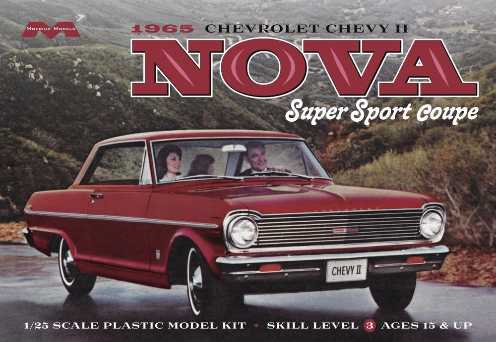 Moebius 2322 1965 Chevrolet Chevy II Super Sport Coupe model kit