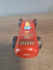 Vintage Pinewood Derby Race Car 1960s Racer Pro Decals