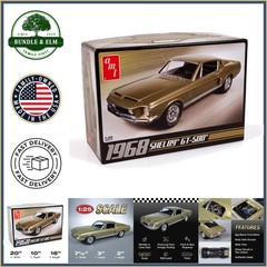1968 Shelby GT 500 1:25 Scale Model Kit with Instruction Guide for Adults