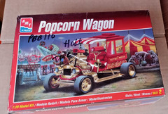 AMT/ERTL Popcorn Wagon 1/20 scale Kit open kit parts are in sealed bag