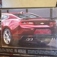 ⚡️AMT 2016⚡️Chevrolet😎Camaro SS 1/25 Model🔥Snap Kit💪🏼Muscle Classic