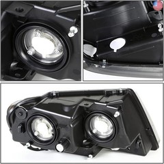 DNA Motoring HL-OH-JGC99-CH-AM Chrome Amber Headlights Assembly Replacement