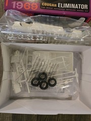 AMT 1969 Cougar Eliminator 1/25 Scale Plastic Model Kit Open Complete