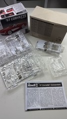 Monogram 1957 Corvette Convertible 1:24 Unassembled Model Kit 10852 2023 Hardtop