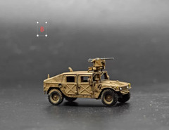3D Printed 1/144 American Hummer armored vehicle Finished Model