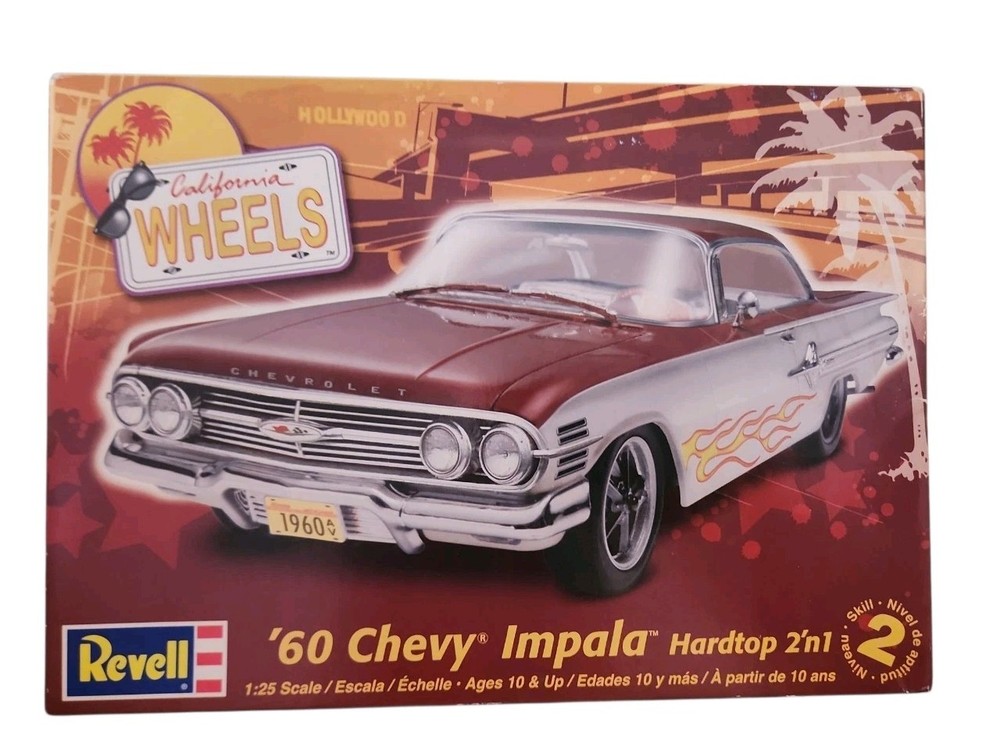 Revell ’60 Chevy Impala Hardtop 2n1 Model Kit, 85-4248, NO CELLOPHANE!