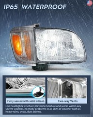 Nilight Headlight Assembly Compatible with 2001 2002 2003 2004 Toyota Tacoma