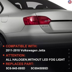 Tail Light Assembly Outer Compatible with 2011-2018 Volkswagen Jetta Left
