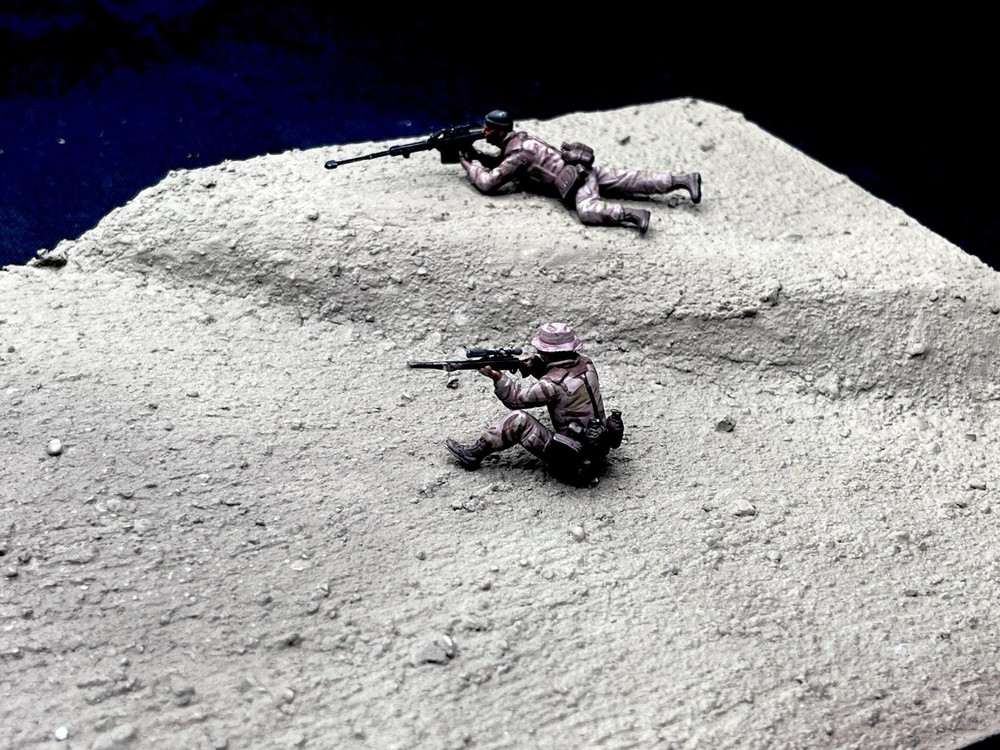 1/35 Scale Military Diorama Base Terrain Display Model Soldiers Figures Diecast