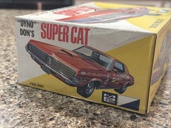 MPC 1969 COUGAR SUPER CAT DRAG CAR ORIGINAL SEALED INSIDE KIT! CIRCA 1969! VMCP!