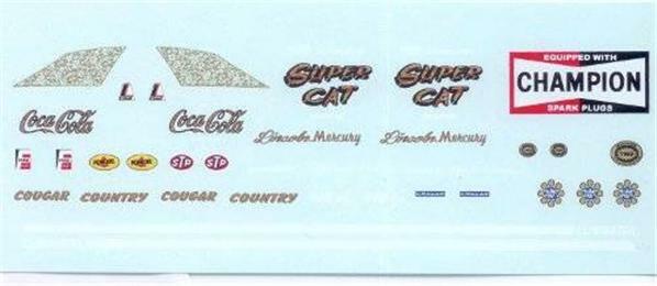 Yesteryear Super Cat Cougar Don Nicholson 1/25 Drag decal
